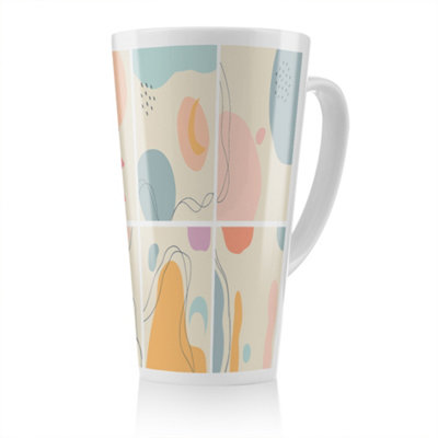 Benjamin Tate Design Various Shapes And Doodle Objects Designer Latte MugStunning Designer Mug Fit For Any HomeTreat Yourself Or A Loved One