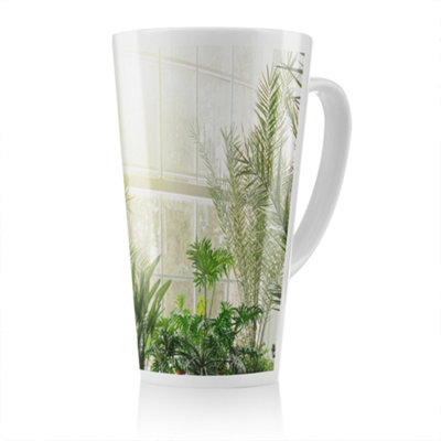 B&Q -  Green Plants In Botanical Gardens Designer Latte MugStunning Designer Mug Fit For Any HomeTreat Yourself Or A Loved One