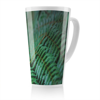 Benjamin Tate Design Green Leaves Pattern And Texture At Indonesia Designer Latte Mug from B&Q