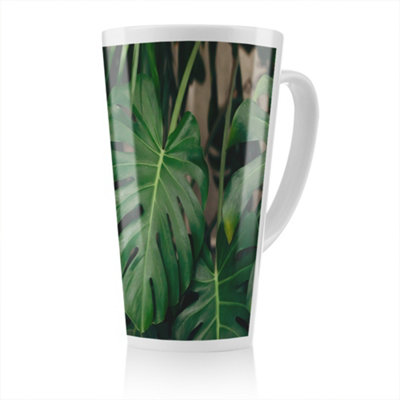 Benjamin Tate Design Monstera Leaves In Home Interior Designer Latte MugStunning Designer Mug Fit For Any HomeTreat Yourself Or A Loved One from B&Q