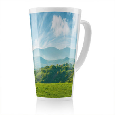 Benjamin Tate Design Panorama Of Beautiful Countryside Of Romania Designer Latte Mug from B&Q