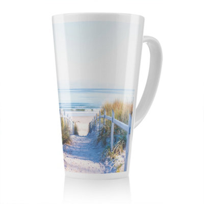 B&Q -  Path To The Beach At Baltic Sea Designer Latte MugStunning Designer Mug Fit For Any HomeTreat Yourself Or A Loved One
