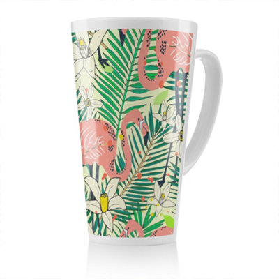 B&Q -  Palm Leaves Designer Latte MugStunning Designer Mug Fit For Any HomeTreat Yourself Or A Loved One