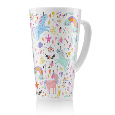 Benjamin Tate Design Unicorns Designer Latte MugStunning Designer Mug Fit For Any HomeTreat Yourself Or A Loved One from B&Q