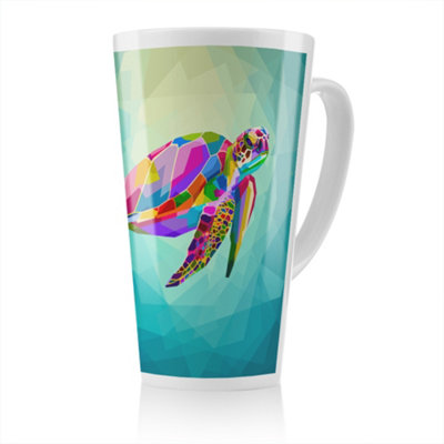 B&Q -  Geometric Blue Water Ocean Designer Latte MugStunning Designer Mug Fit For Any HomeTreat Yourself Or A Loved One