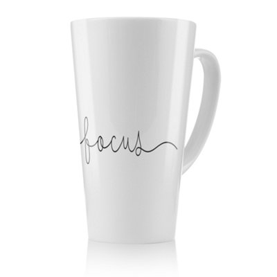 Benjamin Tate Design Text Focus Designer Latte MugStunning Designer Mug Fit For Any HomeTreat Yourself Or A Loved One from B&Q