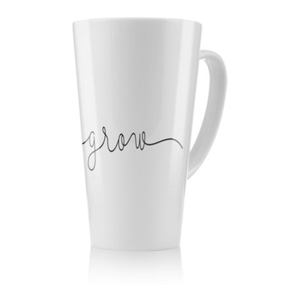 Benjamin Tate Design Text Glow Designer Latte MugStunning Designer Mug Fit For Any HomeTreat Yourself Or A Loved One from B&Q