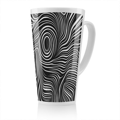 Benjamin Tate Design Woodcut Style On The Subject Of Human Soul Designer Latte Mug from B&Q