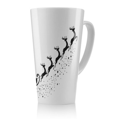 Benjamin Tate Design Santa Claus Flying Dining Latte MugStunning Designer Mug Fit For Any HomeTreat Yourself Or A Loved One from B&Q