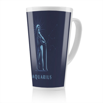 Benjamin Tate Design Sign Of The Zodiac Aquarius Dining Latte MugStunning Designer Mug Fit For Any HomeTreat Yourself Or A Loved One from B&Q