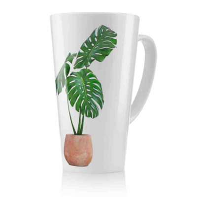 Benjamin Tate Design Monstera Latte MugStunning Designer Mug Fit For Any HomeTreat Yourself Or A Loved One from B&Q