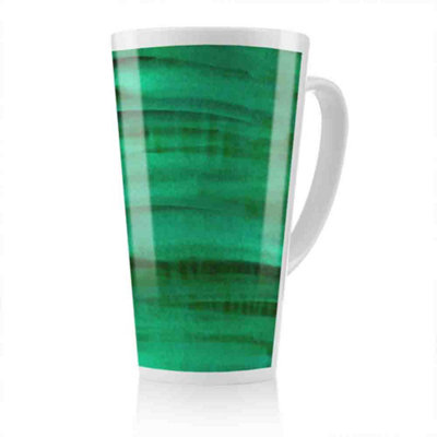 B&Q -  Green Watercolour Strokes Latte MugStunning Designer Mug Fit For Any HomeTreat Yourself Or A Loved One