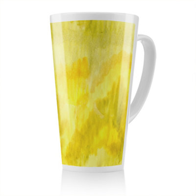 B&Q -  Yellow Watercolour Latte MugStunning Designer Mug Fit For Any HomeTreat Yourself Or A Loved One