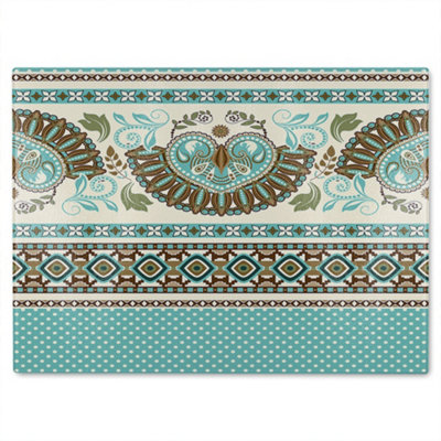 B&Q -  Egyptian Greek Roman Style Glass Chopping Board