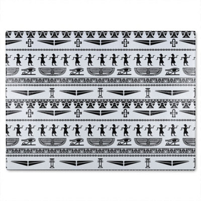 B&Q -  Tribal Egyptian Art Glass Chopping Boarddesigner Style