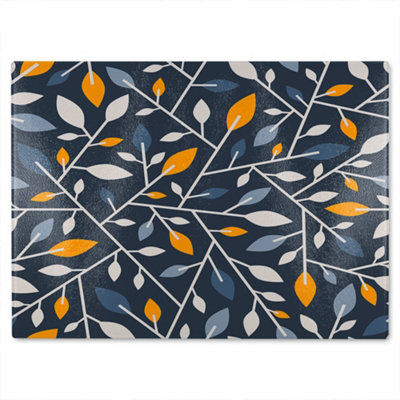 Benjamin Tate Design Geometric Abstract Glass Chopping Boarddesigner Style from B&Q