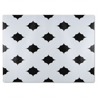 B&Q -  Star Ornament Glass Chopping Boarddesigner Style