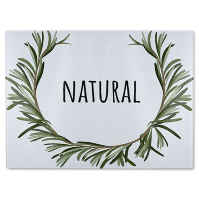 Benjamin Tate Design Natural Glass Chopping Boarddesigner Style