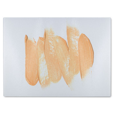 B&Q -  Foundation Cream Designer Glass Chopping Board Designer Style