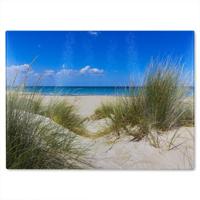 Benjamin Tate Design SalentoSand Dunes Designer Glass Chopping Board from B&Q