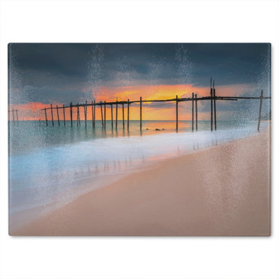 Benjamin Tate Design Designer Glass Chopping Board Designer Glass Chopping Board