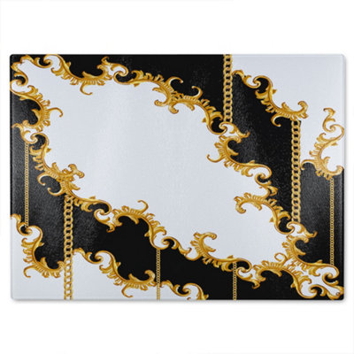 Benjamin Tate Design Baroque Glass Chopping Boarddesigner Style