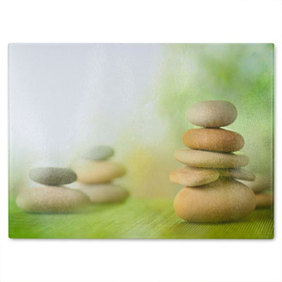 Benjamin Tate Design Rock Garden Designer Glass Chopping Board Designer Style