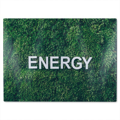 B&Q -  Wellness Energy Designer Glass Chopping Board Designer Style
