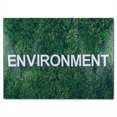 B&Q -  Wellness Environment Designer Glass Chopping Board Designer Style
