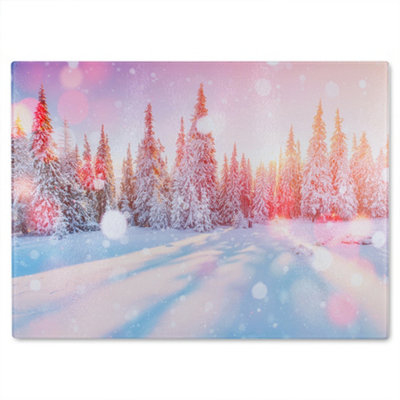 Benjamin Tate Design Mysterious Landscape Dining Glass Chopping Boarddesigner Style from B&Q