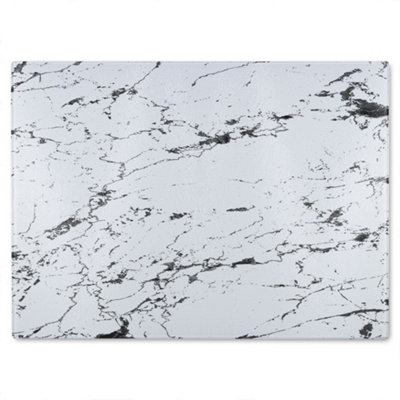 B&Q -  Thin Black Marble Glass Chopping Boarddesigner Style