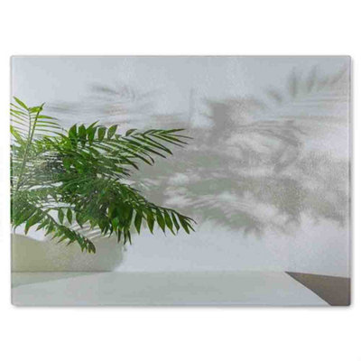 Benjamin Tate Design Chamaedorea Glass Chopping Boarddesigner Style