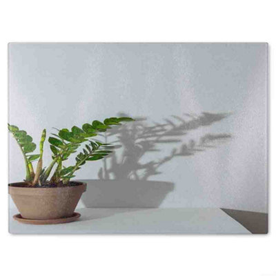 Benjamin Tate Design Zamioculcas Glass Chopping Boarddesigner Style