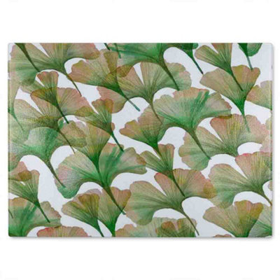 B&Q -  Ginkgo Biloba Glass Chopping Board