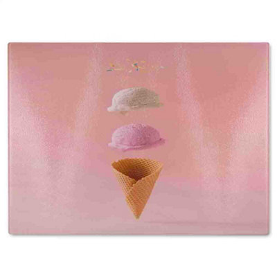 B&Q -  Ice Cream Glass Chopping Board