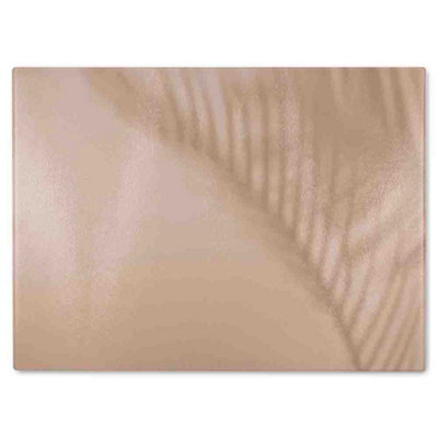 Benjamin Tate Design Leaf Shadow Glass Chopping Boarddesigner Style from B&Q