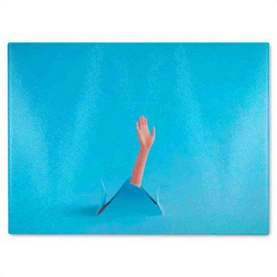 Benjamin Tate Design Paper Swimming Glass Chopping Board from B&Q