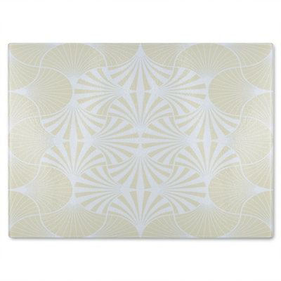 B&Q -  Golden Star Ornament Glass Chopping Boarddesigner Style