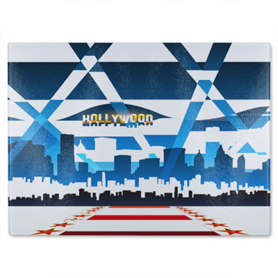 B&Q -  Hollywood Glass Chopping Boarddesigner Style