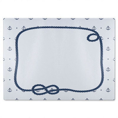 B&Q -  Rope Doodle Glass Chopping Boarddesigner Style