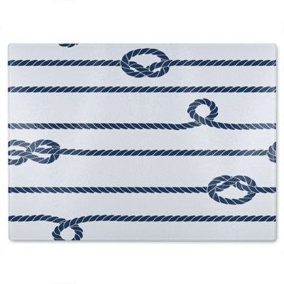 Benjamin Tate Design Rope Glass Chopping Boarddesigner Style from B&Q