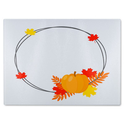 B&Q -  Pumpkin Glass Chopping Boarddesigner Style