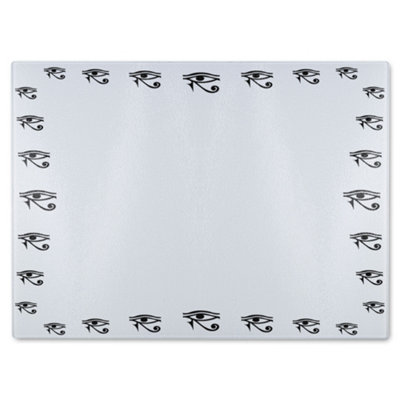 B&Q -  Eye Of Horus Glass Chopping Board