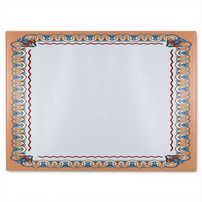 Benjamin Tate Design Egypt Border Glass Chopping Board