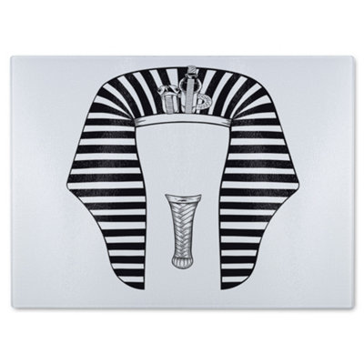 Benjamin Tate Design Tutankhamun Glass Chopping Boarddesigner Style from B&Q