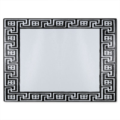 Benjamin Tate Design Greek Traditional Meandor Glass Chopping Board from B&Q