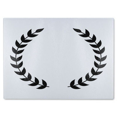 Benjamin Tate Design Olive Branches Glass Chopping Boarddesigner Style