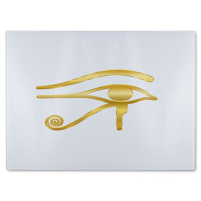 Benjamin Tate Design The Eye Of Horus Glass Chopping Boarddesigner Style from B&Q
