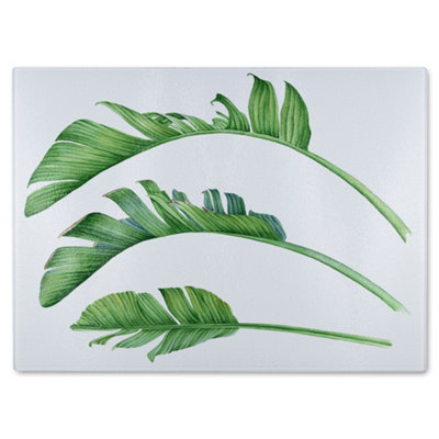Benjamin Tate Design Triple Botanical Glass Chopping Boarddesigner Style from B&Q