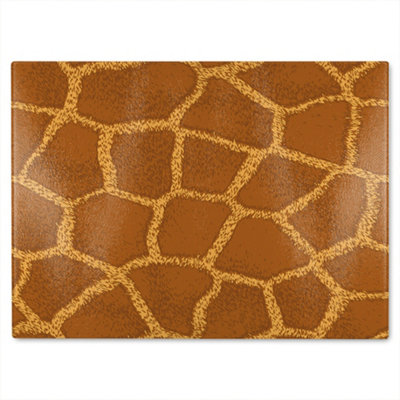 B&Q -  Giraffe Print Glass Chopping Boarddesigner Style